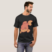 Grappige goudvis kunst t-shirt (Voorkant volledig)