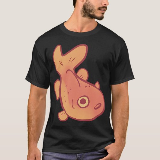Grappige goudvis kunst t-shirt (Voorkant)