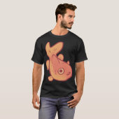 Grappige goudvis kunst t-shirt (Voorkant volledig)