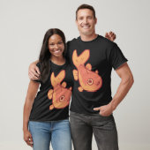 Grappige goudvis kunst t-shirt (Unisex)