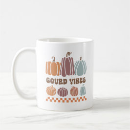 Grappige "Gourd Vibes" Herfst Koffiemok