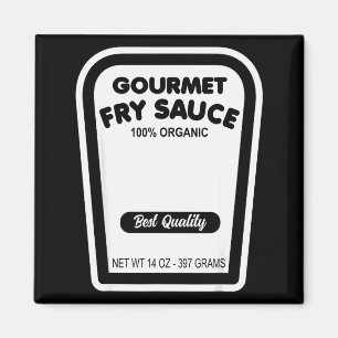 Grappige Gourmet Fritesaus Eenvoudige Halloween Gr Magneet