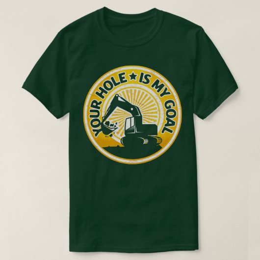 Grappige graafmachine Driver Sand Digger Gifts T-shirt (Design voorkant)