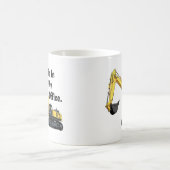 Grappige graafmachine Heavy Equipment Operator Kan Koffiemok (Center)