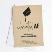 Grappige Graduation Party Uitnodiging Opgeleid AF