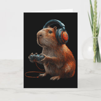 Grappige Grafische Capyra Videospellen Voor Gamer  Kaart