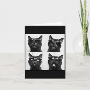 Grappige Grafische Kat Fotohokje Selfie Grappig _5 Kaart