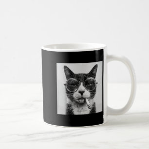 Grappige grafische kat roken volwassen grappig _1 koffiemok