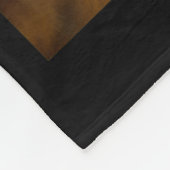 Grappige grafische katselfie met Bigfoot-rijdende  Fleece Deken (Hoek)