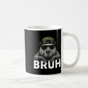 Grappige Grafische Meme Capybara Bruh Voor Jongens Koffiemok