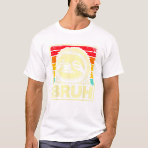 Grappige Grafische Meme Luiaard Bruh voor Jongens  T-shirt