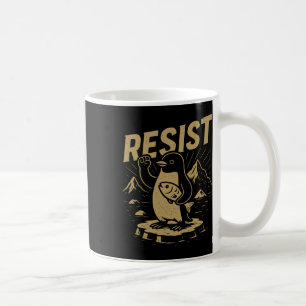 Grappige grafische pinguïns weerstaan pinguïn tege koffiemok