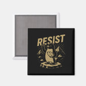 Grappige grafische pinguïns weerstaan pinguïn tege magneet (Voorkant / Achterkant)