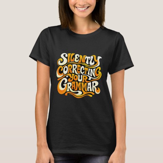 Grappige grammatica enthousiast editor leraar humo t-shirt (Voorkant)