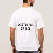Grappige grammatica - existentiële crisis vraagtek t-shirt (Achterkant)