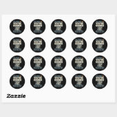 Grappige Grammatica Haai Engelse Leraar Interpunct Ronde Sticker (Vel)