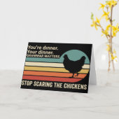 Grappige Grammatica Kip Je Bent Het Diner Jouw Din Kaart (Gele Bloem)