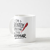 Grappige Grammatica Koffiemok (Voorkant links)