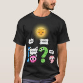 Grappige grammatica wacht wat het stopt ben ik het t-shirt (Voorkant)