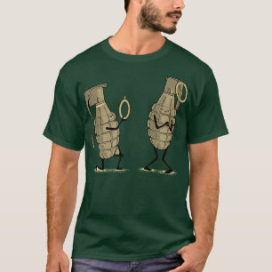 Grappige granaat kroonprins bruidegom voorstellen t-shirt