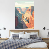 Grappige Grand Canyon Canvas Afdruk (Insitu (Slaapkamer))
