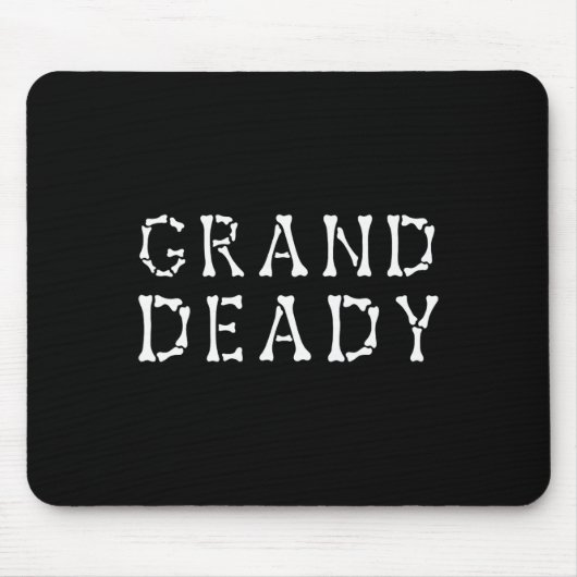 Grappige Grand Deady Halloween Mama Dode Halloween Muismat (Voorkant)