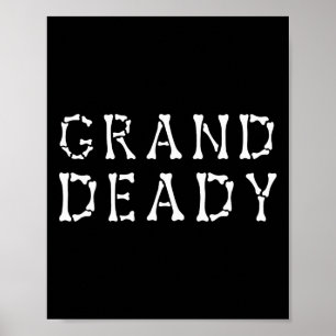 Grappige Grand Deady Halloween Mama Dode Halloween Poster