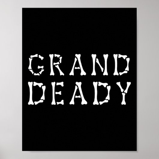 Grappige Grand Deady Halloween Mama Dode Halloween Poster (Voorkant)