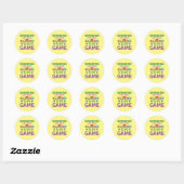 grappige Grandma Bingo's Ronde Sticker (Vel)