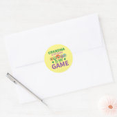 grappige Grandma Bingo's Ronde Sticker (Envelop)