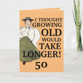 Grappige grap  blush zus 50ste verjaardag kaart (Voorkant)