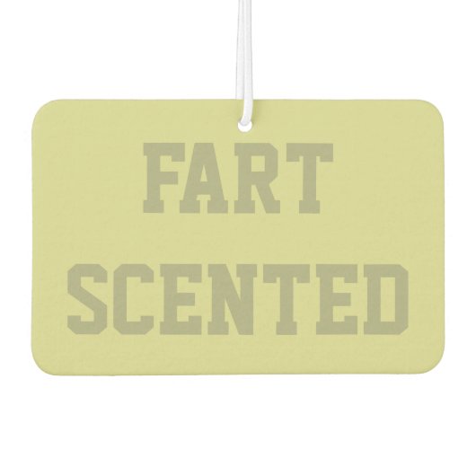 Grappige grap cadeau luchtverfrisser (Voorkant)