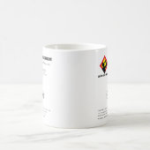 Grappige grap diwaterstofmonoxide (H2O) chemie Koffiemok (Center)