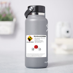 Grappige grap diwaterstofmonoxide (H2O) chemie Sticker