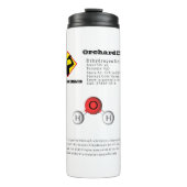 Grappige grap diwaterstofmonoxide (H2O) chemie Thermosbeker (Voorkant)