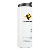 Grappige grap diwaterstofmonoxide (H2O) chemie Thermosbeker (Gedraaid links)