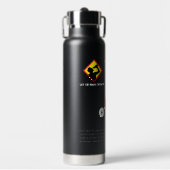 Grappige grap diwaterstofmonoxide (H2O) chemie Waterfles (Voorkant)