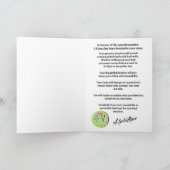 grappige grap doneerde een lama in jouw naam feestdagen kaart (Binnen)