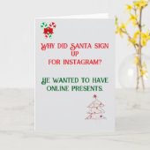 Grappige grap kerst Kaart (Gele Bloem)