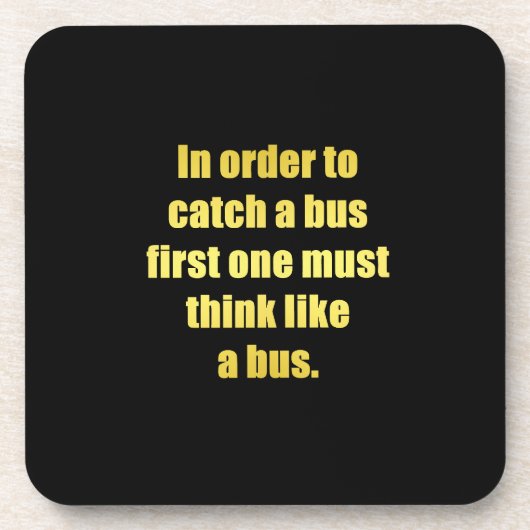Grappige grap over het halen van een bus bier onderzetter (Voorkant)