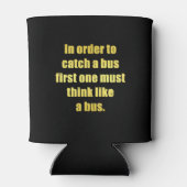 Grappige grap over het halen van een bus blikjeskoeler (Achterkant)