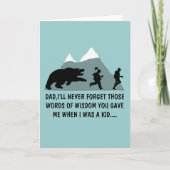 Grappige grap van papa kaart (Voorkant)