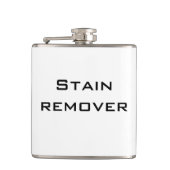 Grappige grap "vlekkenverwijderaar" heupfles (Voorkant)