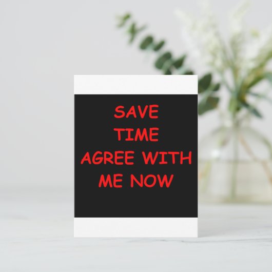 grappige grap voor jou briefkaart (Staand voorkant)