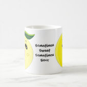 Grappige Grapefruit Cartoon Koffiemok (Center)