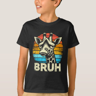 Grappige Graphic Meme Giraffe Bruh Voor Jongens Me T-shirt