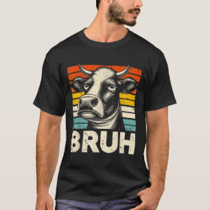Grappige Graphic Meme Koe Bruh Voor Jongens Meisje T-shirt