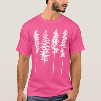 Grappige Graphic Skinny Pine Tree - Zomer Wandelen T-shirt