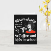 Grappige Grappen Terug Naar School Moeders- Eerste Kaart (Gele Bloem)