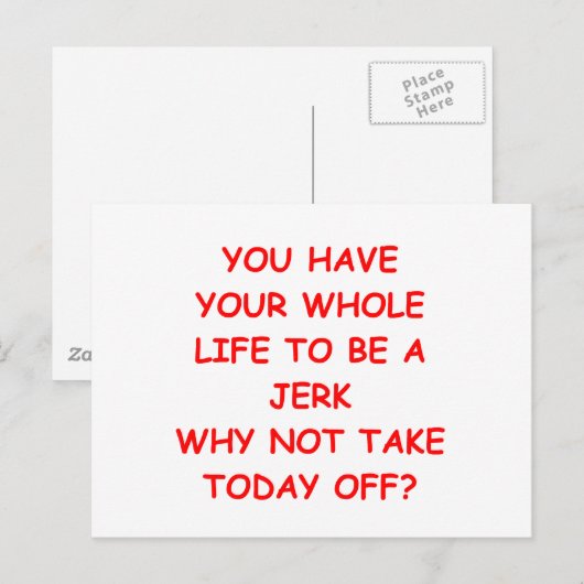 grappige grappen voor je briefkaart (Voorkant / Achterkant)